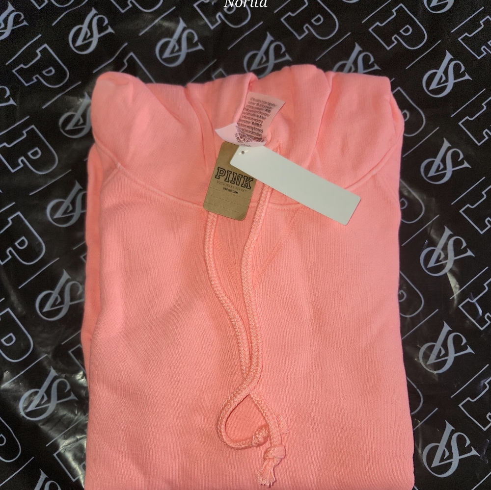 PINK VS Hoodie Vest size Large NWT